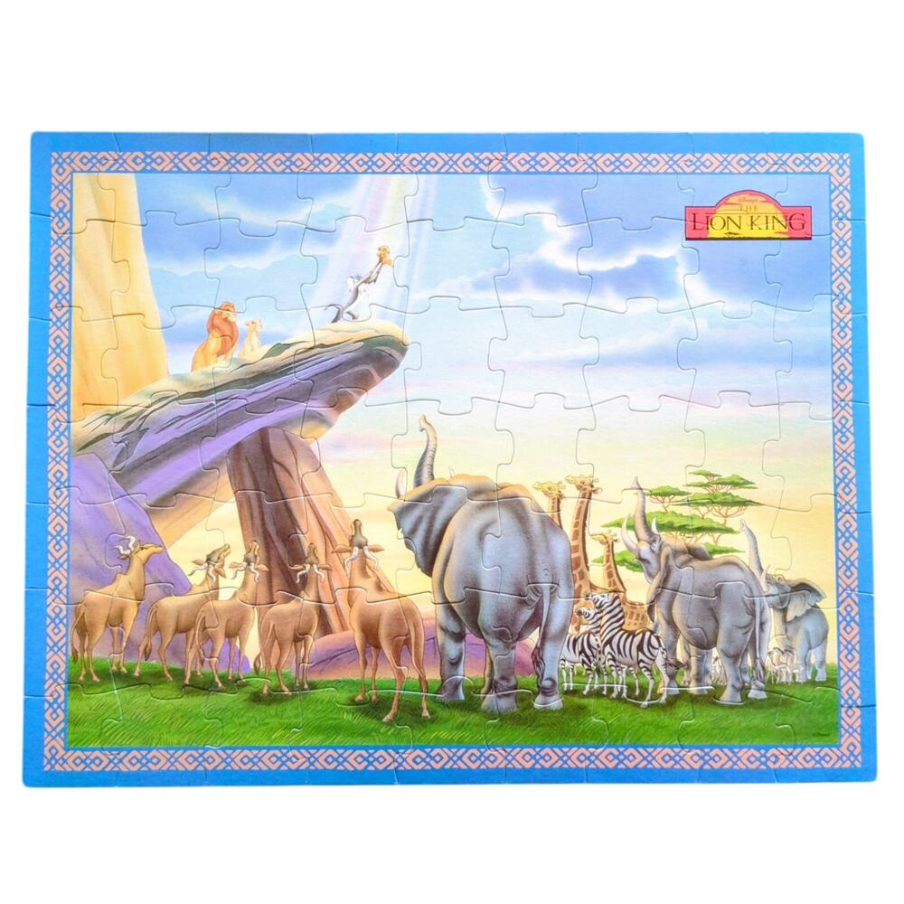Disney The Lion King Golden 63 Piece Floor Puzzle Vintage 1994 Simba Complete